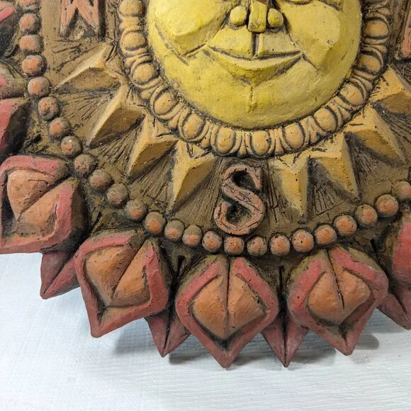Vintage Vanguard Studios Sun Compass Vanathane Sculpture wall hanging art 1967